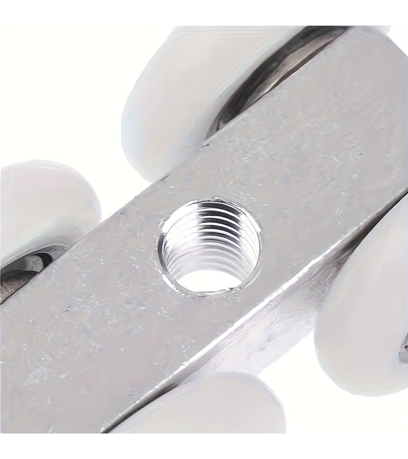 4 Pcs Aluminum Alloy Sliding Door Roller For Cabinet Partition Door - Image 4