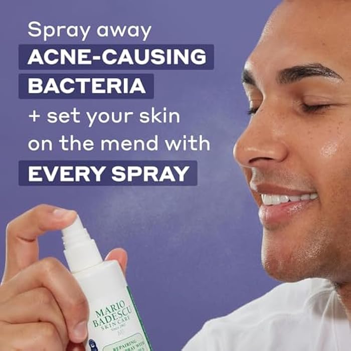 Mario Badescu Repairing HOCl Facial Spray with Hypochlorous Acid – Soothes & Calms Angry, Irritated Skin, Reduce Redness & Flare-Ups – pH Balancing, Non-Irritating Cleanser, Fragrance-Free - Image 2