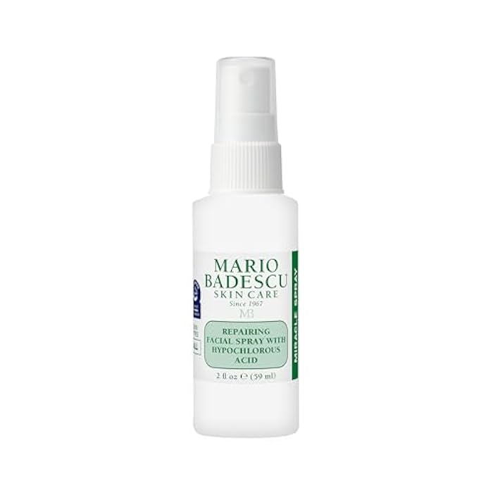 Mario Badescu Repairing HOCl Facial Spray with Hypochlorous Acid – Soothes & Calms Angry, Irritated Skin, Reduce Redness & Flare-Ups – pH Balancing, Non-Irritating Cleanser, Fragrance-Free - Image 1