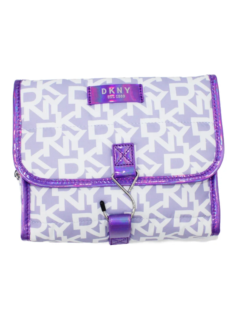 DKNY DKNY Signature Puffer Roll Bag Cosmetic Bag, Travel Make up Bag Small, Small Lightweight Cosmetic Bag Storage Bag, Small Makeup Bag, Travel Toiletry Bag