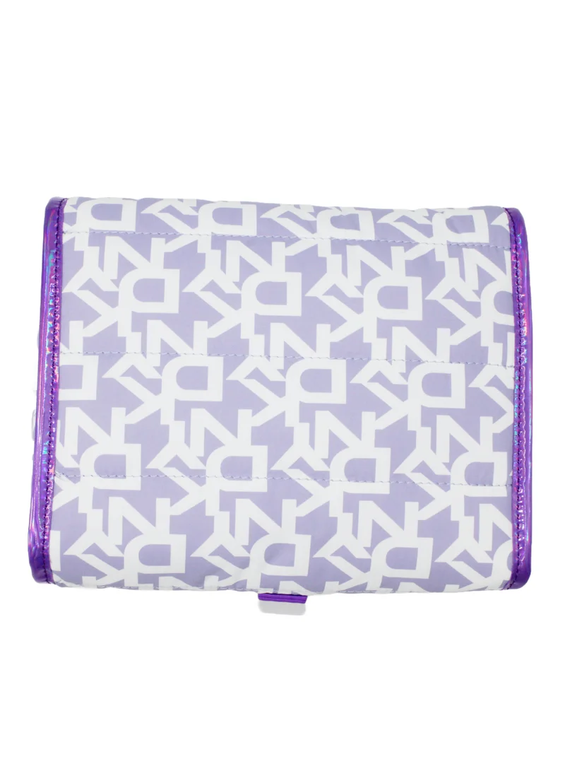 DKNY DKNY Signature Puffer Roll Bag Cosmetic Bag, Travel Make up Bag Small, Small Lightweight Cosmetic Bag Storage Bag, Small Makeup Bag, Travel Toiletry Bag