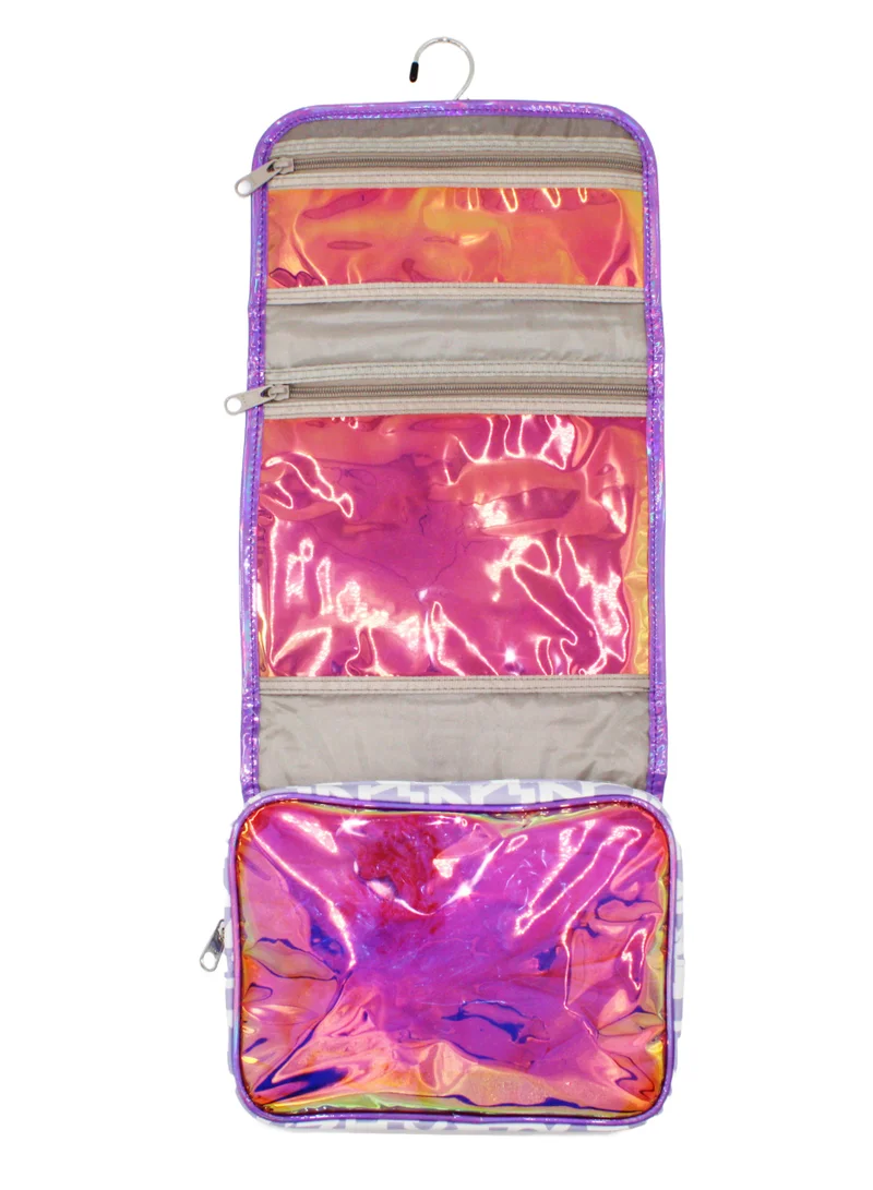 DKNY DKNY Signature Puffer Roll Bag Cosmetic Bag, Travel Make up Bag Small, Small Lightweight Cosmetic Bag Storage Bag, Small Makeup Bag, Travel Toiletry Bag