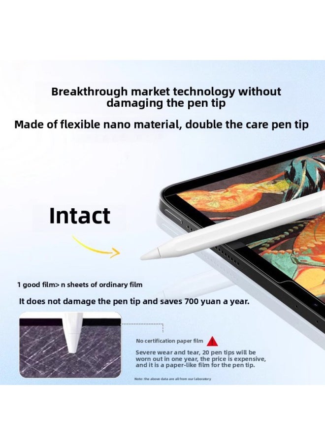 Generic - For Apple IPad 9 Handwritten Paper Film Pro Magnetic Air6 Flat 10 Anti-Fingerprint 11 Inch Tempered Protective Film-Color:Add Packaging [neutral Packaging] Can Hold 1-10 Sheets-Size:For Ipad 2018( 9.7inch ) - Image 1