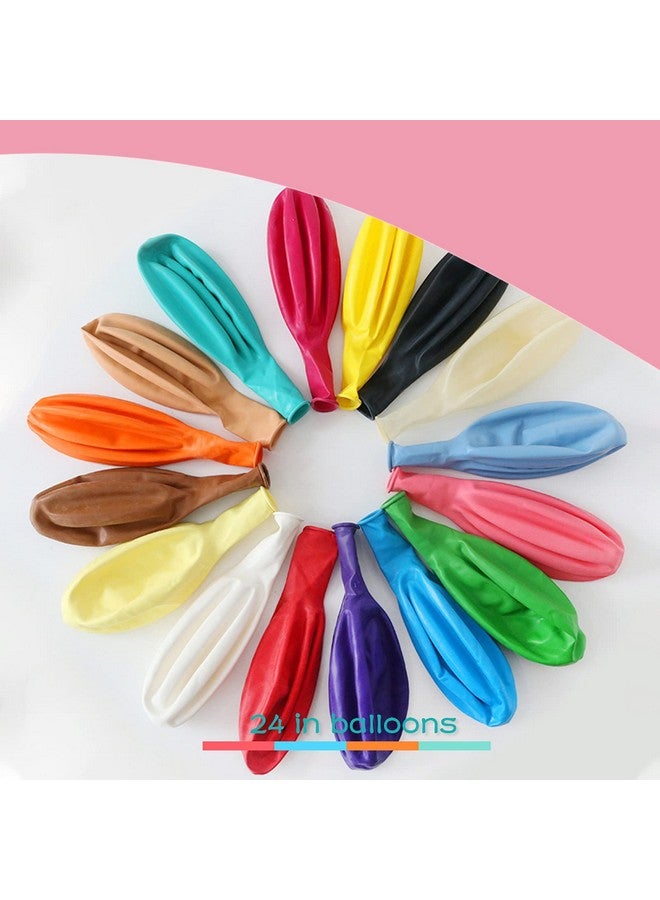 IN-JOOYAA 7Pcs 24 Inch Balloons Giant Round Balloons Large Balloon For Wedding Baby Shower Birthday Decorations (White) - Image 5