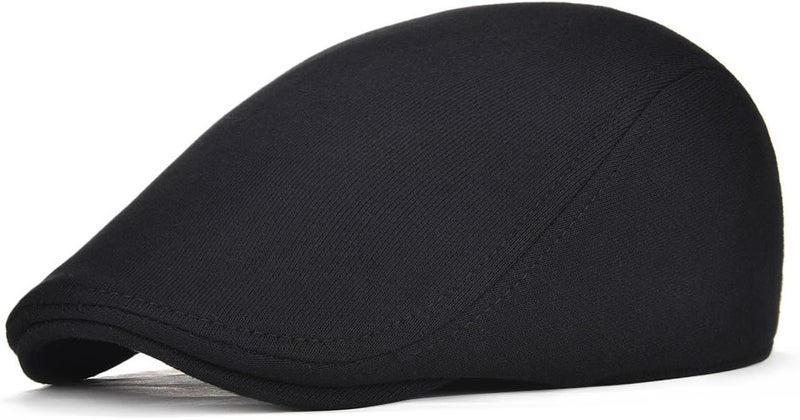 FEINION Men Cotton Newsboy Cap Soft Fit Cabbie Hat - Image 2