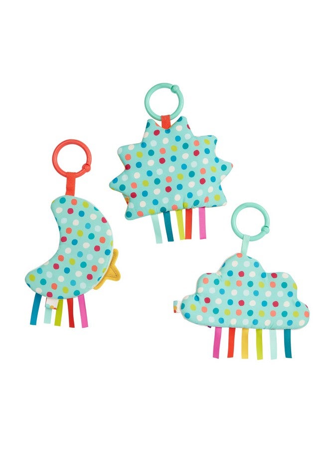 B. Toys B. baby - 3 Sensory Baby Toys - Crinkle Toys For Newborns, Infants - Hanging Toys For Car Seat, Stroller, Crib - Sun, Cloud, Moon - 0 Months + - Crinkly Wonders - Image 5