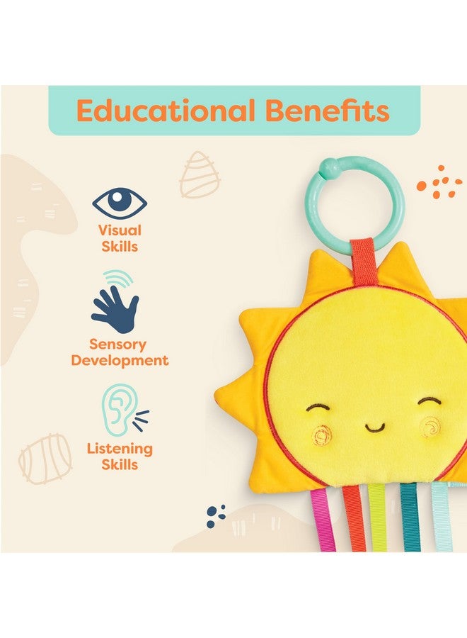 B. Toys B. baby - 3 Sensory Baby Toys - Crinkle Toys For Newborns, Infants - Hanging Toys For Car Seat, Stroller, Crib - Sun, Cloud, Moon - 0 Months + - Crinkly Wonders - Image 3