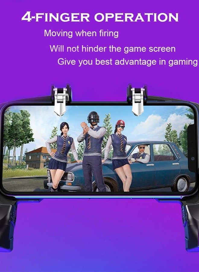 GOFOYO K21 Mobile Game Controller for PUBG,aim Trigger Fire Buttons L1R1 Shooter Sensitive Joystick,Gamepad for 4.7-6.5 iOS & Android Phone - Image 4