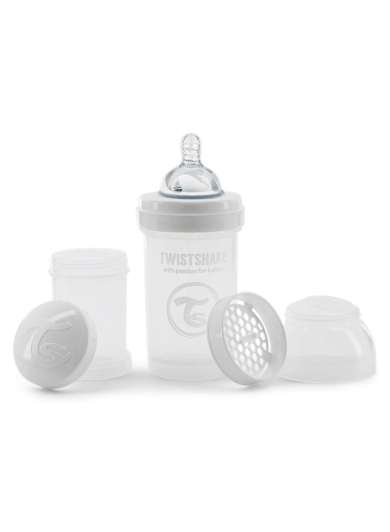 Anti-Colic Baby Bottle with Milk Powder Container and Mixer - 180ml