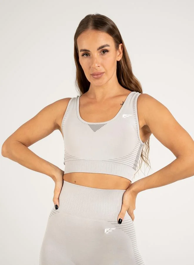 بالم فيت Palmfit Women Grey Balance Seamless Active Sports Bra