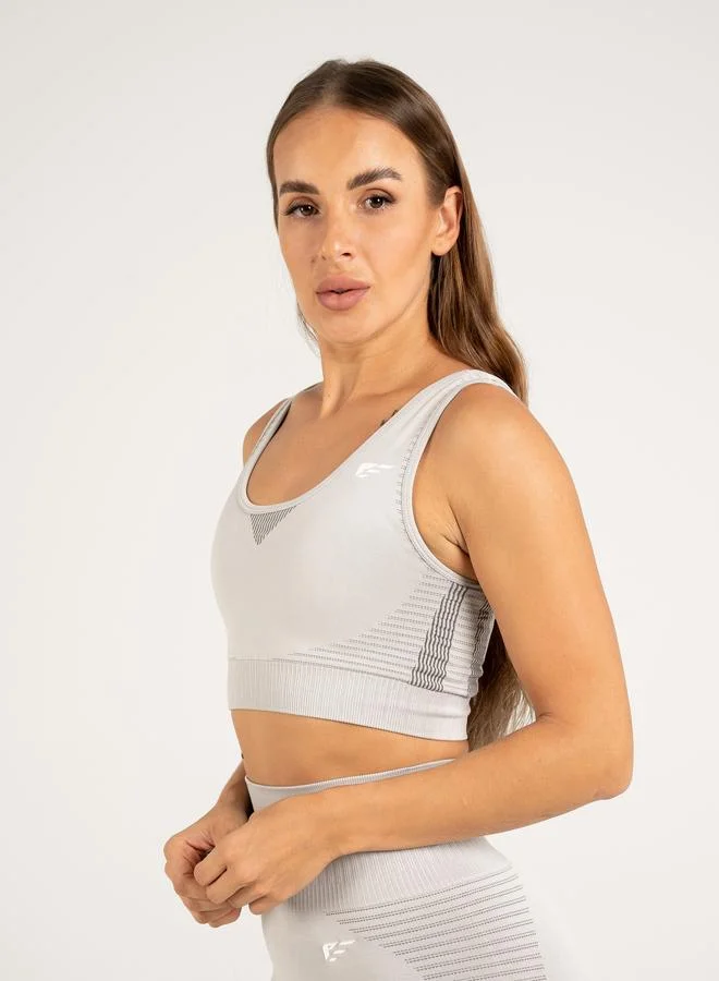 بالم فيت Palmfit Women Grey Balance Seamless Active Sports Bra