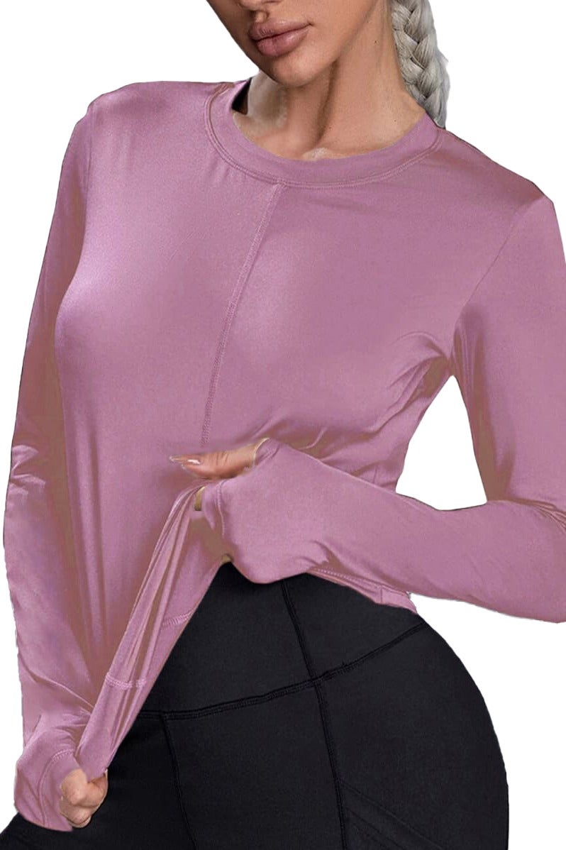 Nileton Sport Top Slim Fit Long Sleeves - Sport T-shirt Crew Neck - Image 1