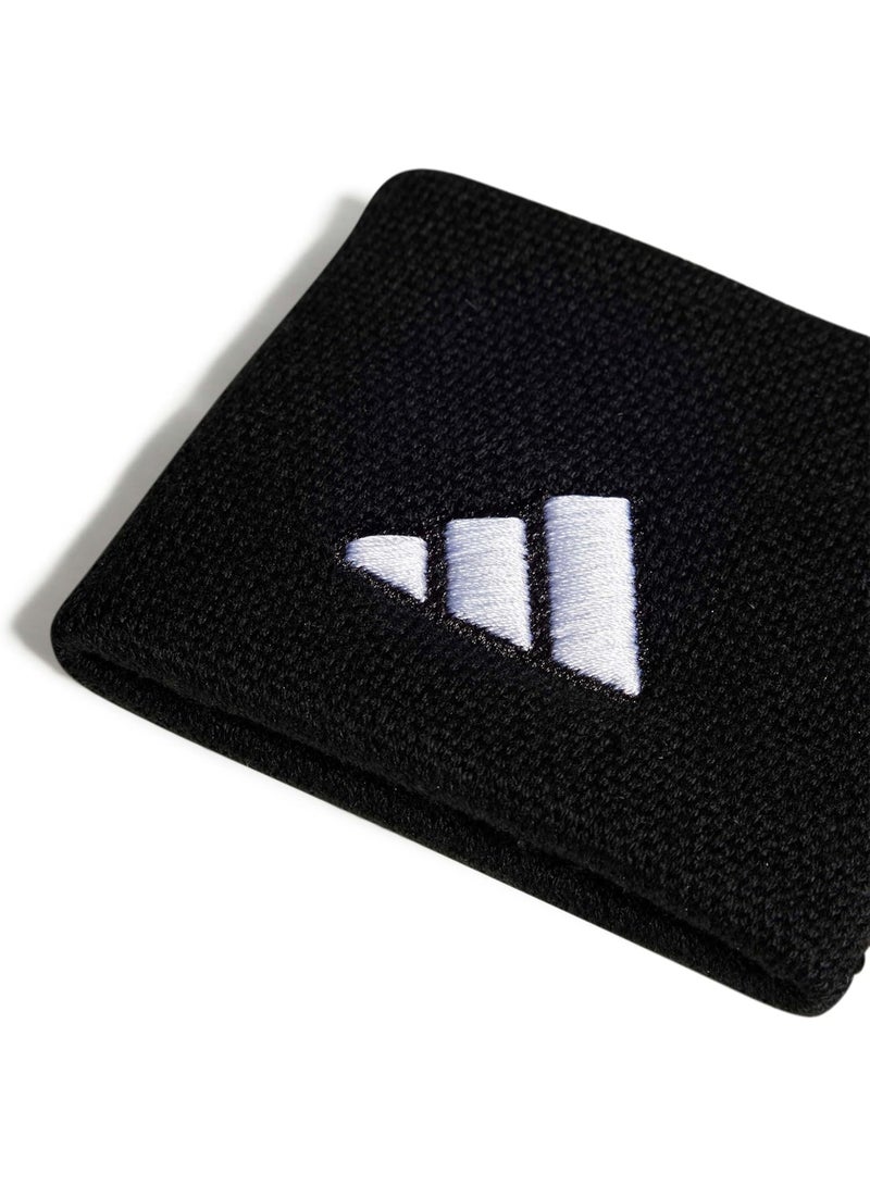 اديداس أشرطة معصم صغيرة من أديداس – مريحة وقصيرة لجميع الرياضيين – أسود/أبيض - Image 3