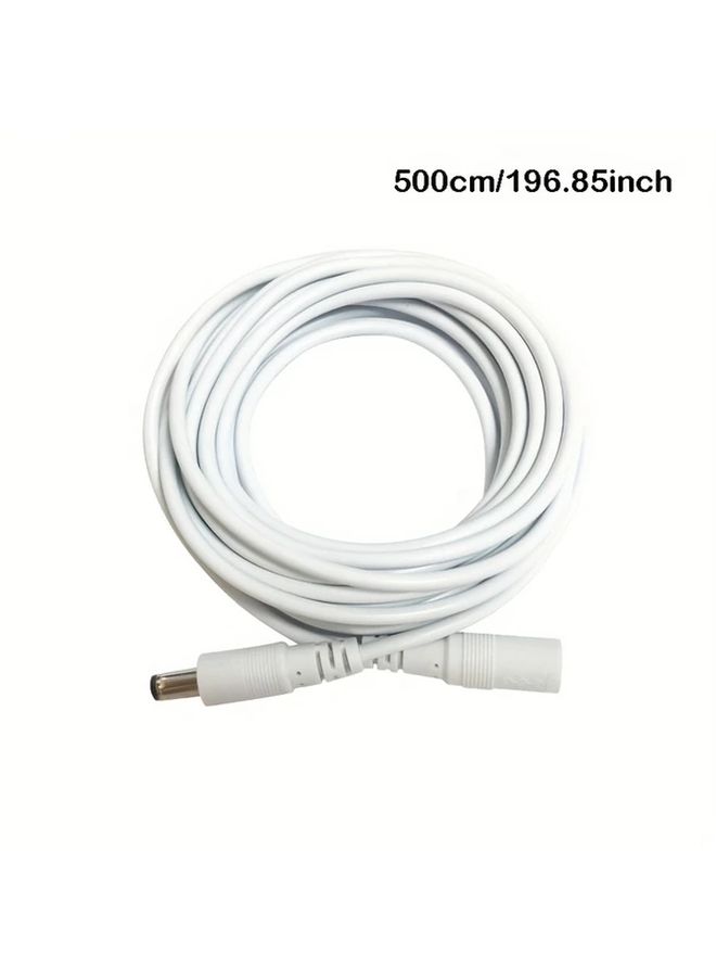 Durable Coiled DC Power Extension Cable 12V Female to Male 500cm For CCTV DVR - Image 5
