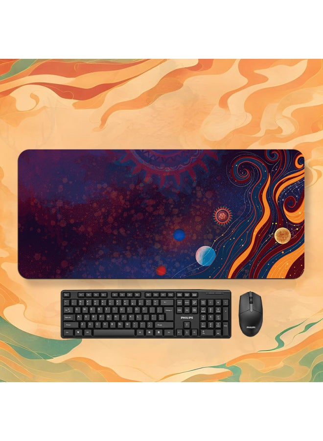 Magic Array Mouse Pad Oversized Girl Cartoon Office Computer Desk Pad Dormitory Laptop Keyboard Pad Edge Lock