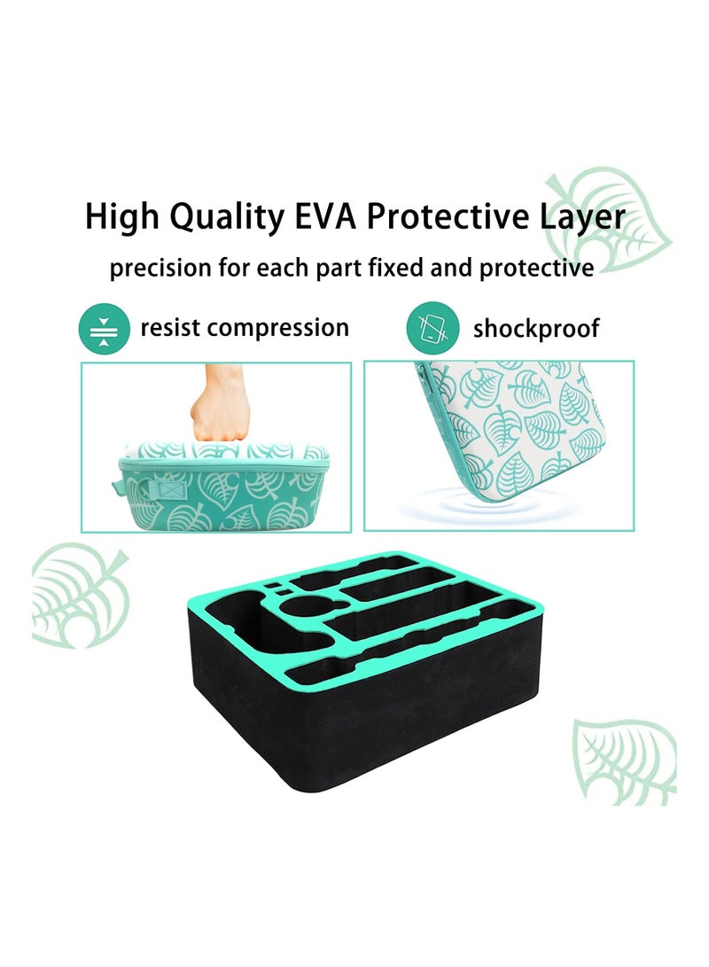 Y&D Deluxe Carrying Case for Nintendo Switch, Turquoise Storage Bag with Handle and Shoulder Strap Switch System Console, Dock+ Pro Controller, Joy Con grip, Poke Ball Plus & Accessories - Image 3