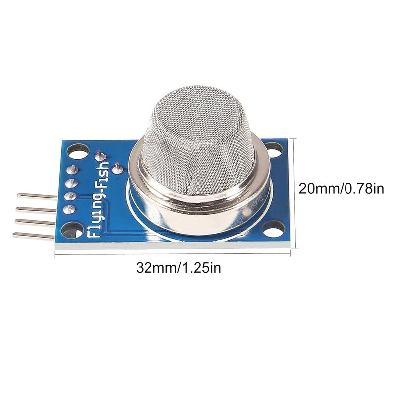 ACEIRMC 5pcs MQ-6 LPG Gas Sensor Module Liquefied Propane Iso-Butane Butane Combustible Gas Detection Sensor for Arduino Raspberry Pi ESP8266 MQ2 5V DC (MQ-6) - Image 2