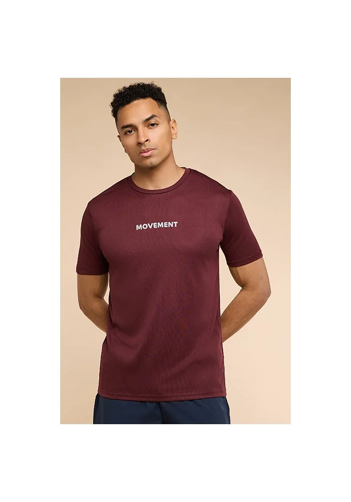 R&b Typography Print Active T-Shirt with Crew Neck and Short Sleeves