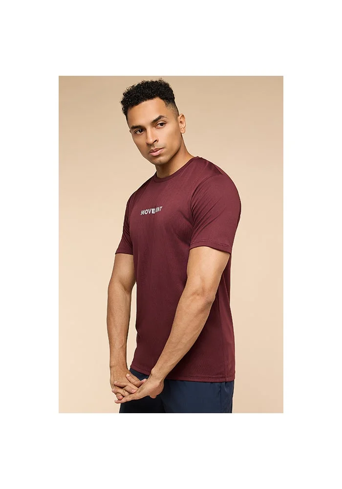 R&b Typography Print Active T-Shirt with Crew Neck and Short Sleeves