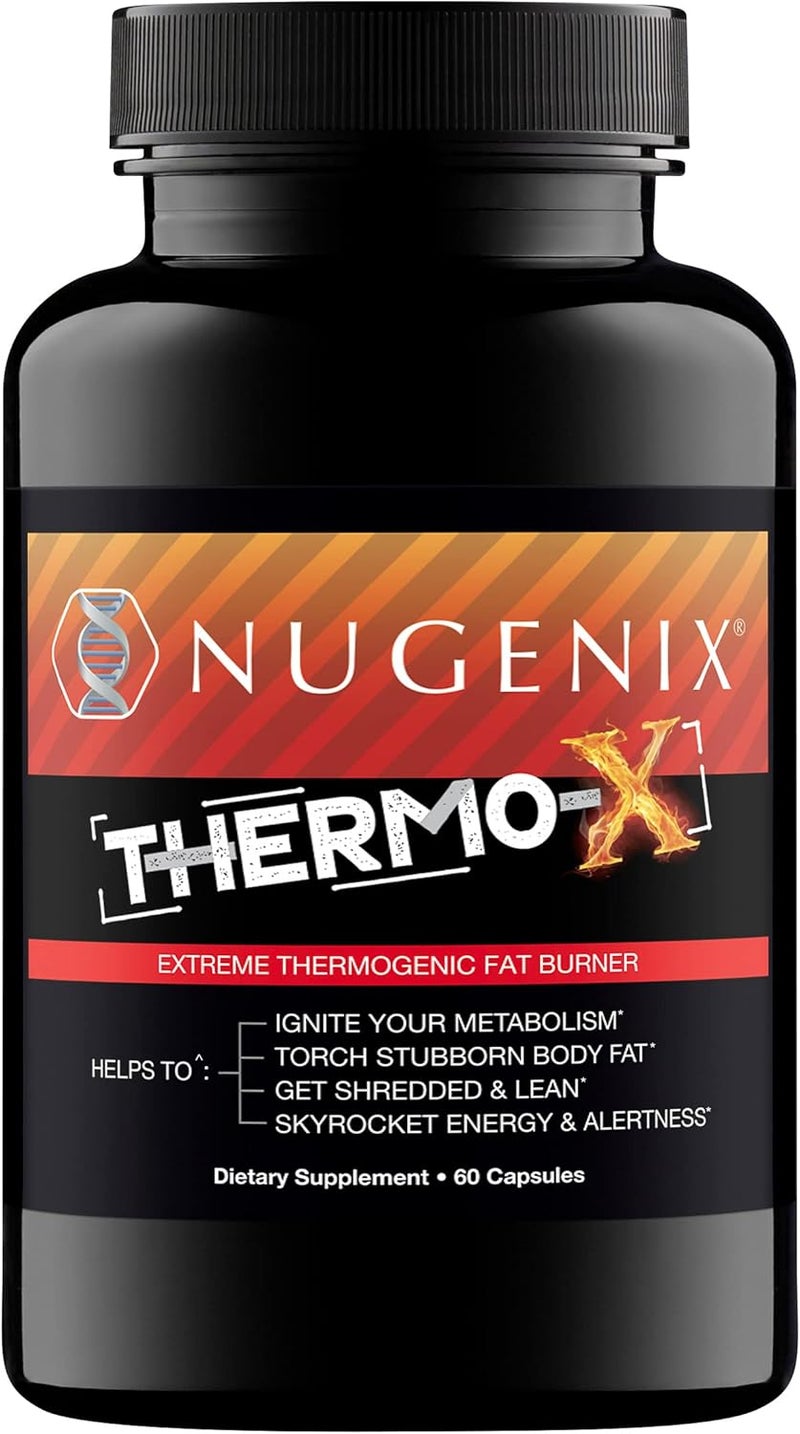 Nugenix ThermoX Thermogenic Fat Burner Supplement for Men Extreme Metabolic Accelerator 60 Count - Image 1