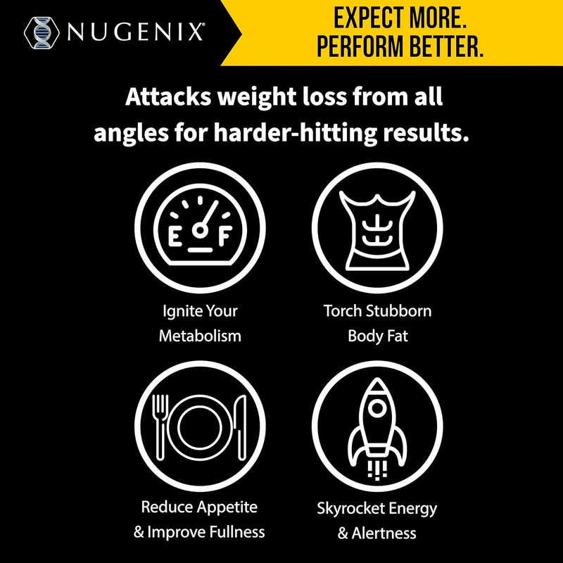 Nugenix ThermoX Thermogenic Fat Burner Supplement for Men Extreme Metabolic Accelerator 60 Count - Image 5