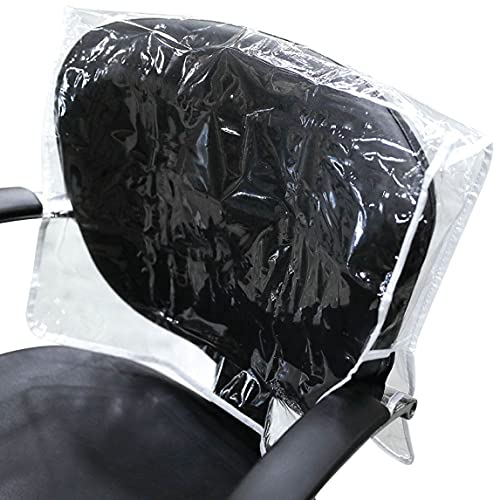 ForPro Professional Collection Premium Square Chair Back Cover, Fits Most Standard Salon Chairs, Vinyl Chair Cover, Clear - Image 1