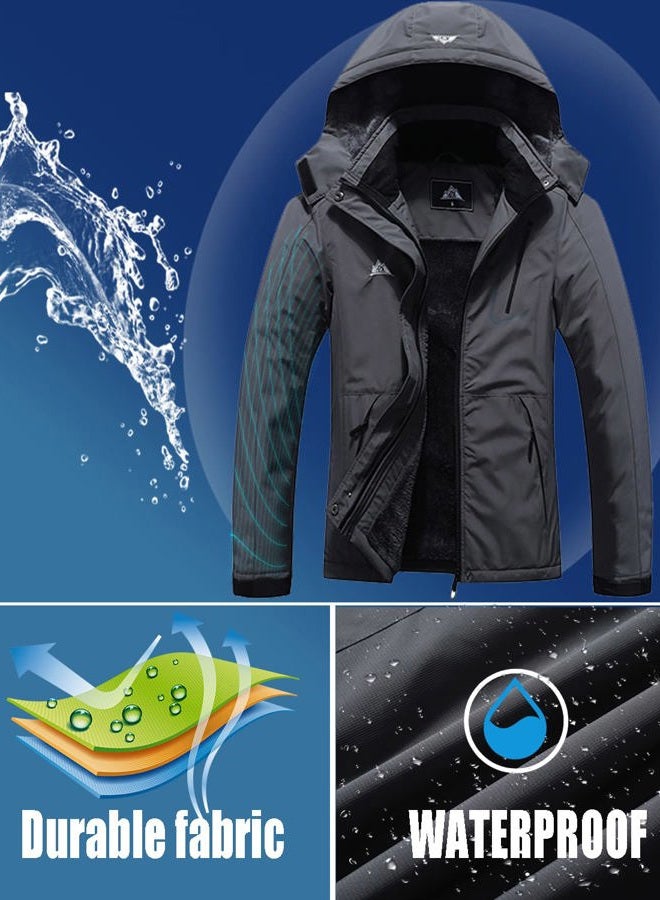 MOERDENG Women's Waterproof Ski Jacket Warm Winter Coat Outdoor Windbreaker Hiking Snowboarding Jacket - Image 4