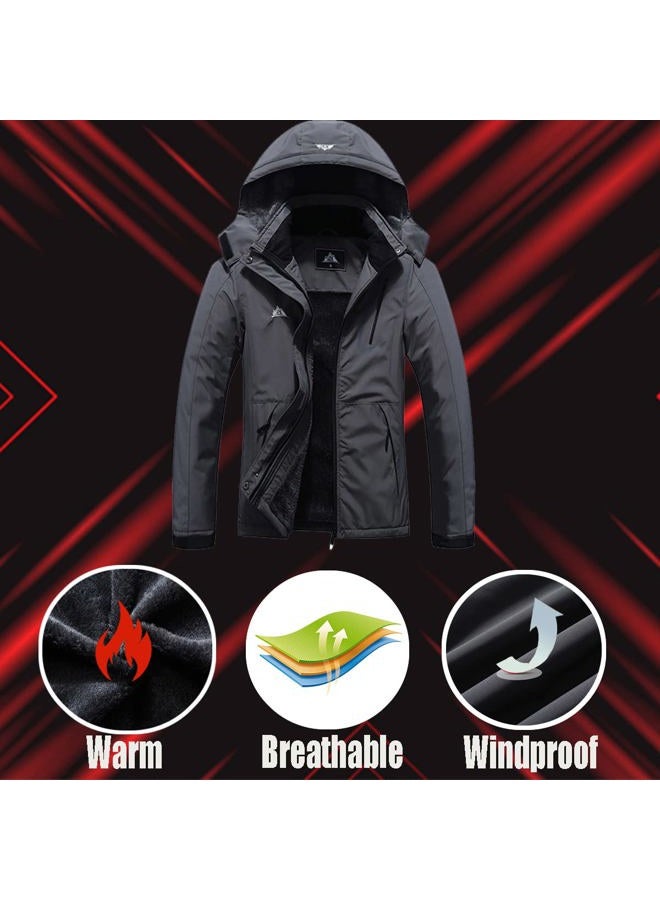 MOERDENG Women's Waterproof Ski Jacket Warm Winter Coat Outdoor Windbreaker Hiking Snowboarding Jacket - Image 5