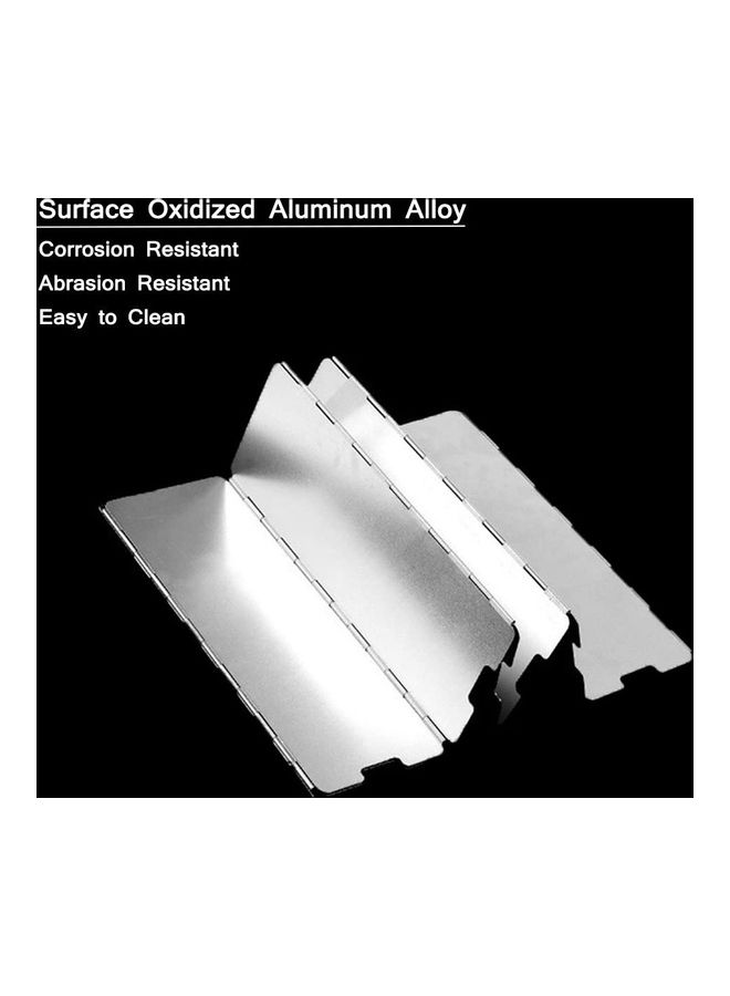 إسكدنيا حاجب للريح طويل بتصميم قابل للطي لموقد التخييم 9.5 x 3.2 x 0.7سم - Image 3