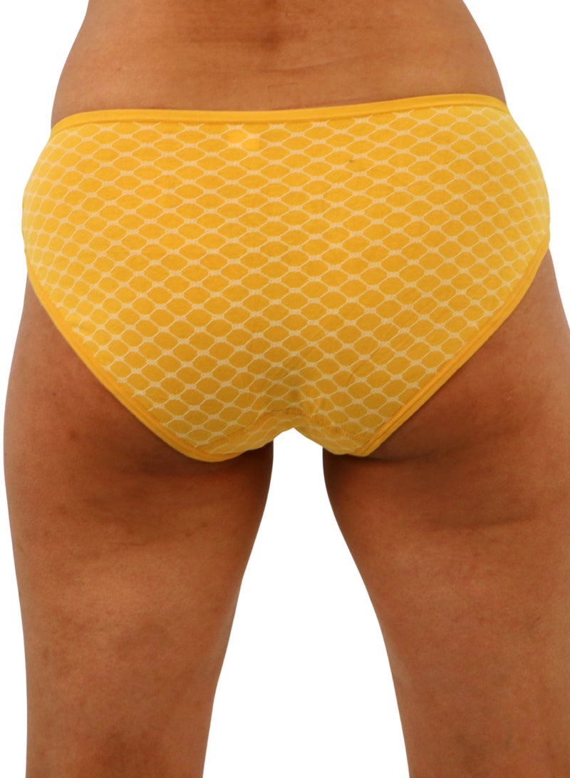 JOANNA JOANNA D096 Women's Geometric Design Mid Rise 6-Pack Panties, Multicolor  - Image 4