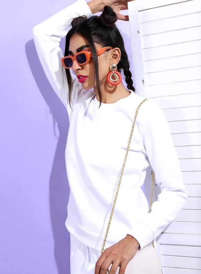 Ketch Womens Full Sleeve Regular Fit Sweatshirt KHSS000052 White M - Image 2