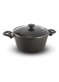 Top Chef Granite Pot With Glass Lid, Size 18 