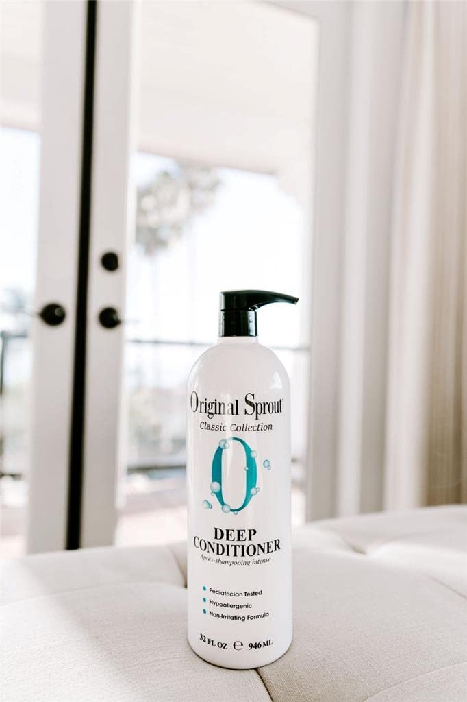 Original Sprout بلسم عميق من أورجينال سبراوت لجميع أنواع الشعر، بلسم نباتي، زجاجة سعة 32 أونصة