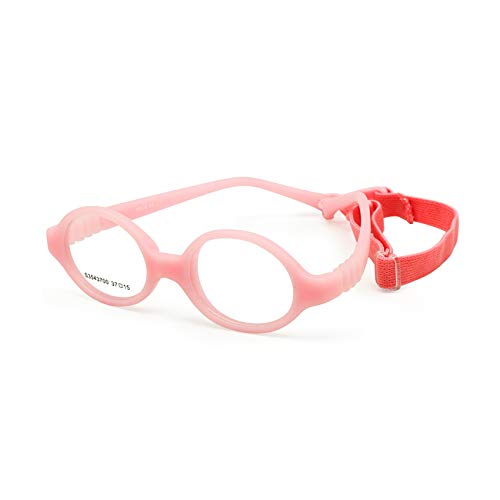 EnzoDate Baby Glasses Size 37/15 No Screw Safe Bendable with Strap Flexible - Image 1