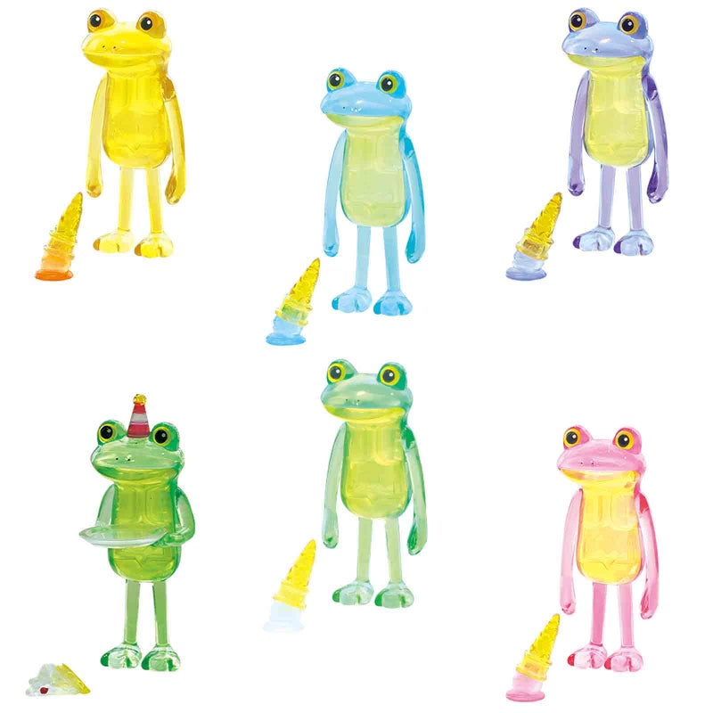 Qualia Tokyo Ice Cream Drop Acrylic Frog Mini Figure Blind Box - Includes 1 of 6 Collectable Figurines - Authentic Japanese Design - Made from Durable Plastic - Image 1