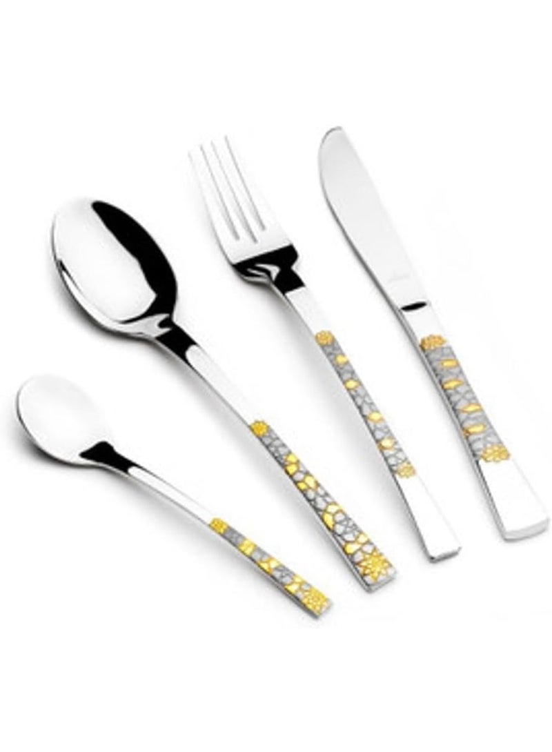 آرشيا طقم معالق ارشيا 86 قطعه الماني اصلي ذهب TM478GS-2647 - Image 1