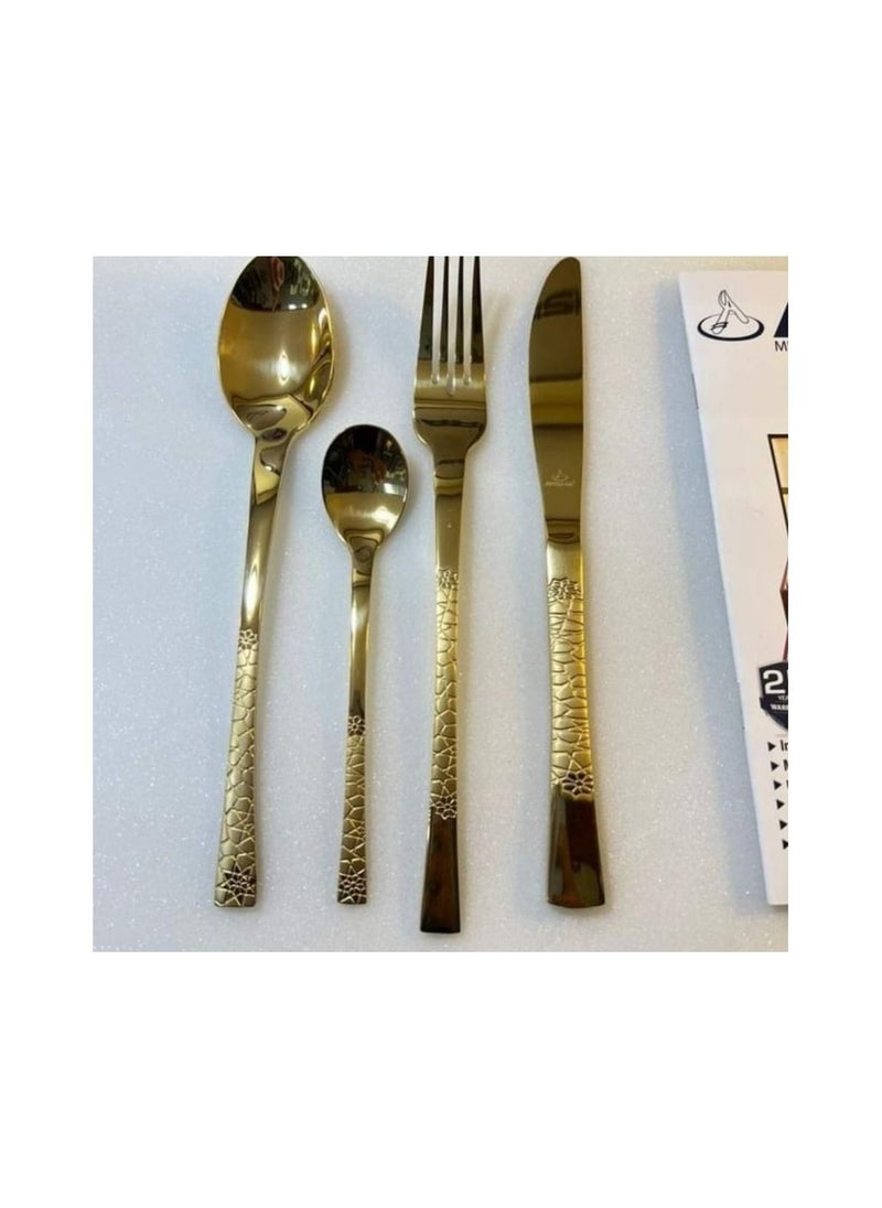 Arshia - Archia spoon set 86 pieces, original German, gold, TM478GS-2647 - Image 1
