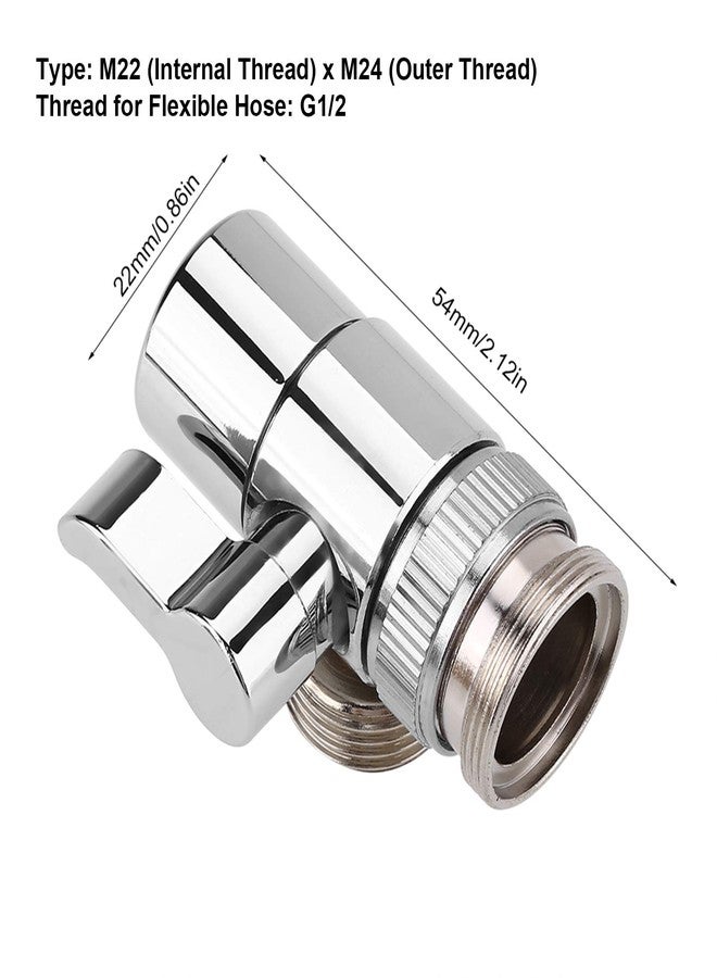 فديت صمام تحويل صنبور حوض المغسلة من Fdit، صمام إغلاق رأس دش نحاسي للحمام والمطبخ وحوض الغسيل - Image 2