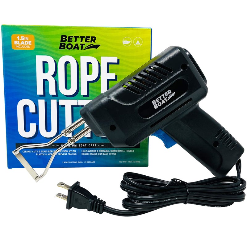 Better Boat Hot Knife Rope Cutter, Heated Nylon Strap Cutting and Sealing Tool, Marine Grade Line Cutter, Fabric Ribbon, Plastic Cutting and Sealing Tool - Image 1