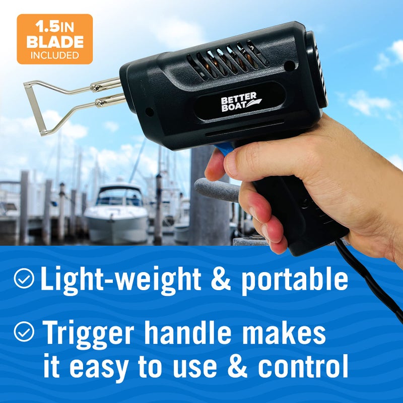 Better Boat Hot Knife Rope Cutter, Heated Nylon Strap Cutting and Sealing Tool, Marine Grade Line Cutter, Fabric Ribbon, Plastic Cutting and Sealing Tool - Image 5
