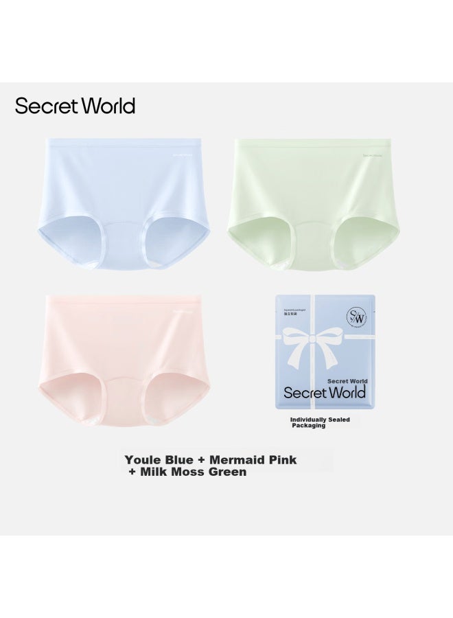 Secretworld Women's Underwear Pure Cotton Crotch 10a Antibacterial Extended Crotch High Elastic Breathable Silky Skin-friendly Modal Women's Briefs - Image 5