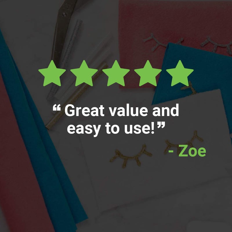 AdTech Crystal Clear Hot Glue Gun Sticks (W220-14ZIP50) â€“ Full Size Hot Glue Sticks. All-purpose glue sticks for crafting, scrapbooking & more. 50 pieces. Length: 4â€ Diameter: .44â€. - Image 5