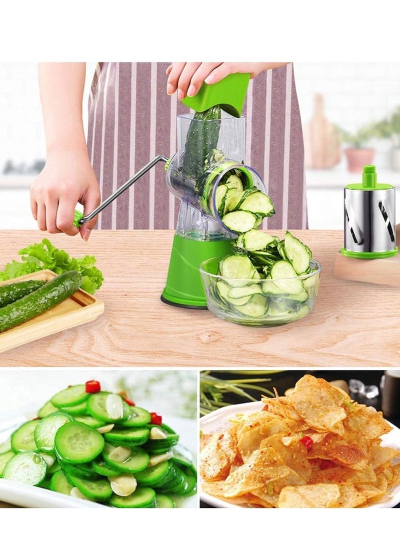 Kitchen gadget Multifunctional Manual Vegetable Spiral Slicer Chopper Roller Slicer Cheese Grater Clever Cutter Kitchen Tools  - Image 5