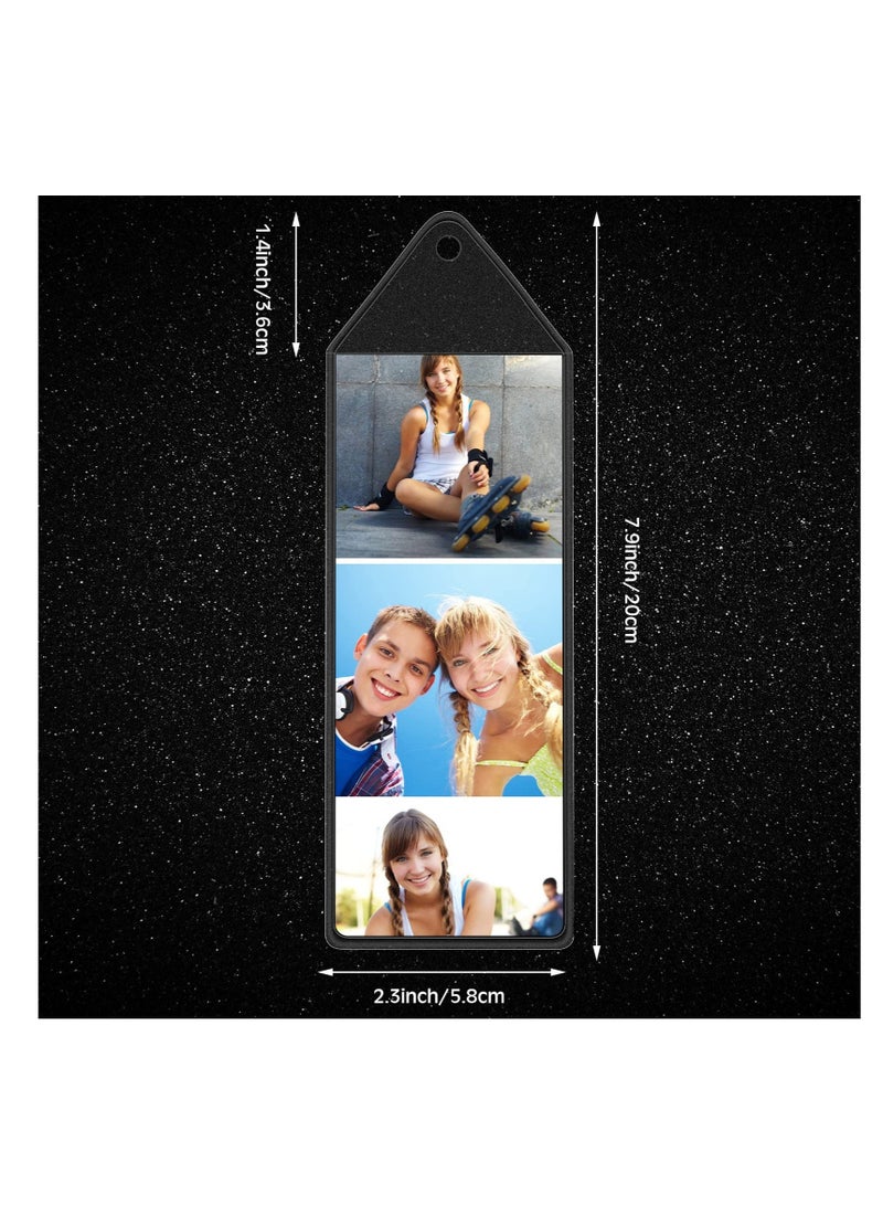 Excefore Plastic Bookmark Sleeves, Photo Booth Sleeves, 2-1/4 x 6-1/4 Inches Picture Strip Sleeves, Suitable for 2 x 6 Inches Vinyl Photo Strips for Valentine's Day Gift and Wedding(25Pcs) - Image 3