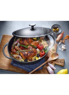 ALMA Cast iron oval pot , size 27cm 1 Count  - Image 4
