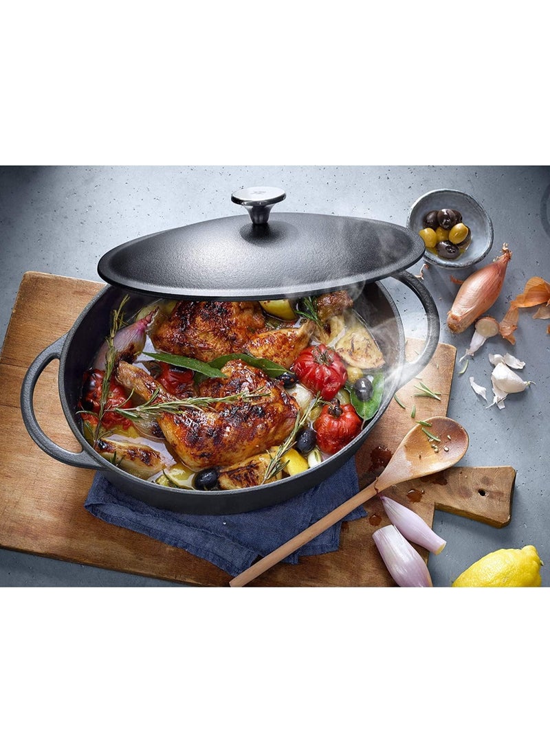 ALMA Cast iron oval pot , size 27cm 1 Count  - Image 4