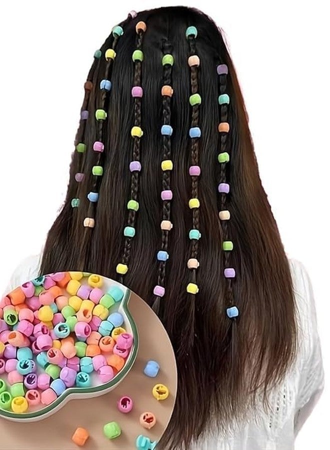 EvoNest Hair Beads Set for Kids, Girls, Colourful Snap Clips, Rainbow Hair Accessories, Tiny Plastic Hair Claws Clip for Braids Maker Beads Head wear Accessories for 2Y+ Kids - 100 Pieces (Multicolour) - Image 2