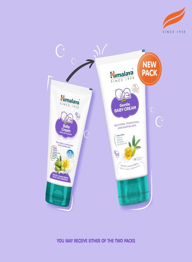 Himalaya Gentle Baby Cream 50ml | No.1 Doctor-Prescribed Brand | Nourishes & Extra Soft Skin | pH 5.5 Formulation | Safe for Newborns - Image 1