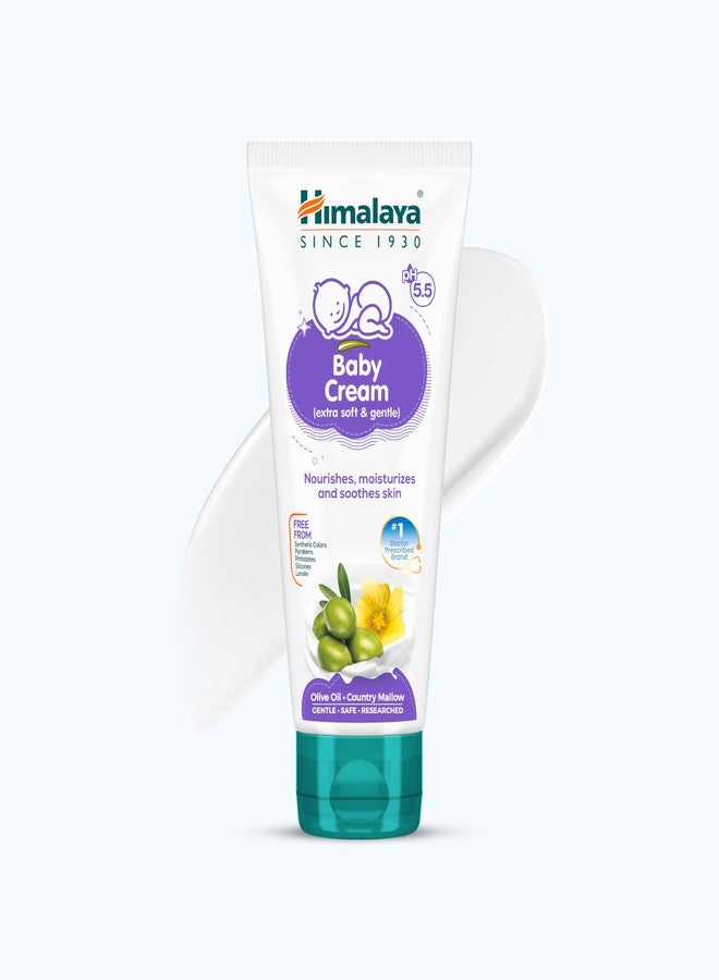 Himalaya Gentle Baby Cream 50ml | No.1 Doctor-Prescribed Brand | Nourishes & Extra Soft Skin | pH 5.5 Formulation | Safe for Newborns - Image 2