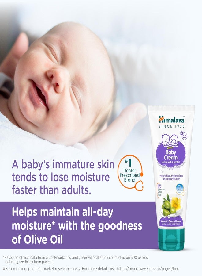 Himalaya Gentle Baby Cream 50ml | No.1 Doctor-Prescribed Brand | Nourishes & Extra Soft Skin | pH 5.5 Formulation | Safe for Newborns - Image 3